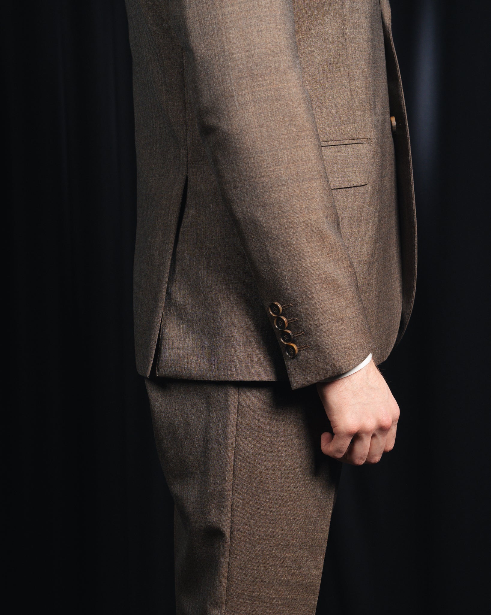 Suit – Single Breasted - Wool – VBC - Brown Melange