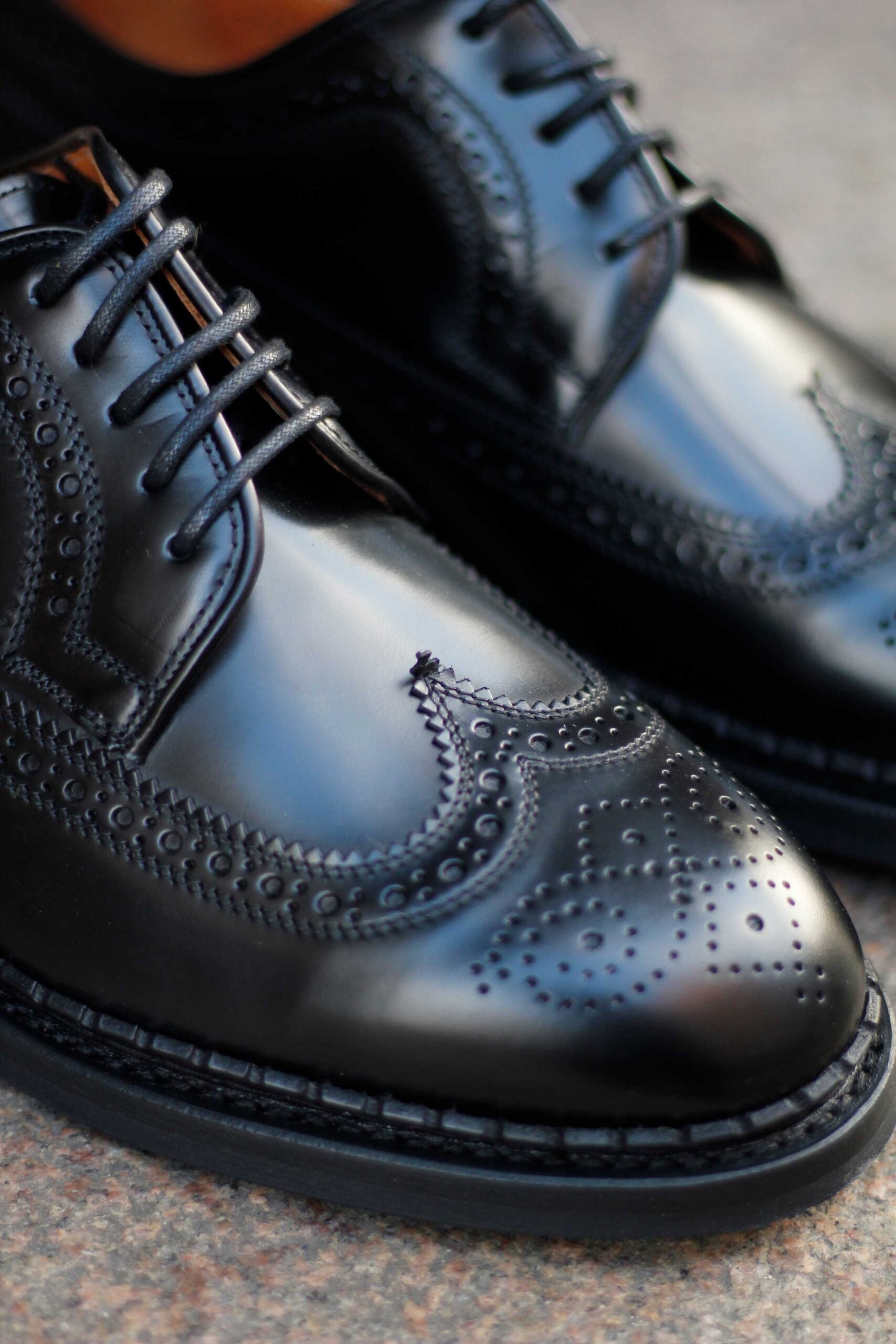 Derby - Brogues - Leather - Black