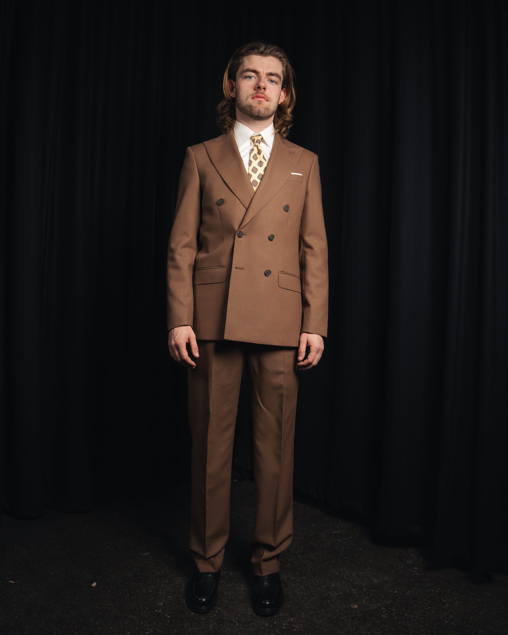The Modernist - Dobbeltradet - 4ply - Camel