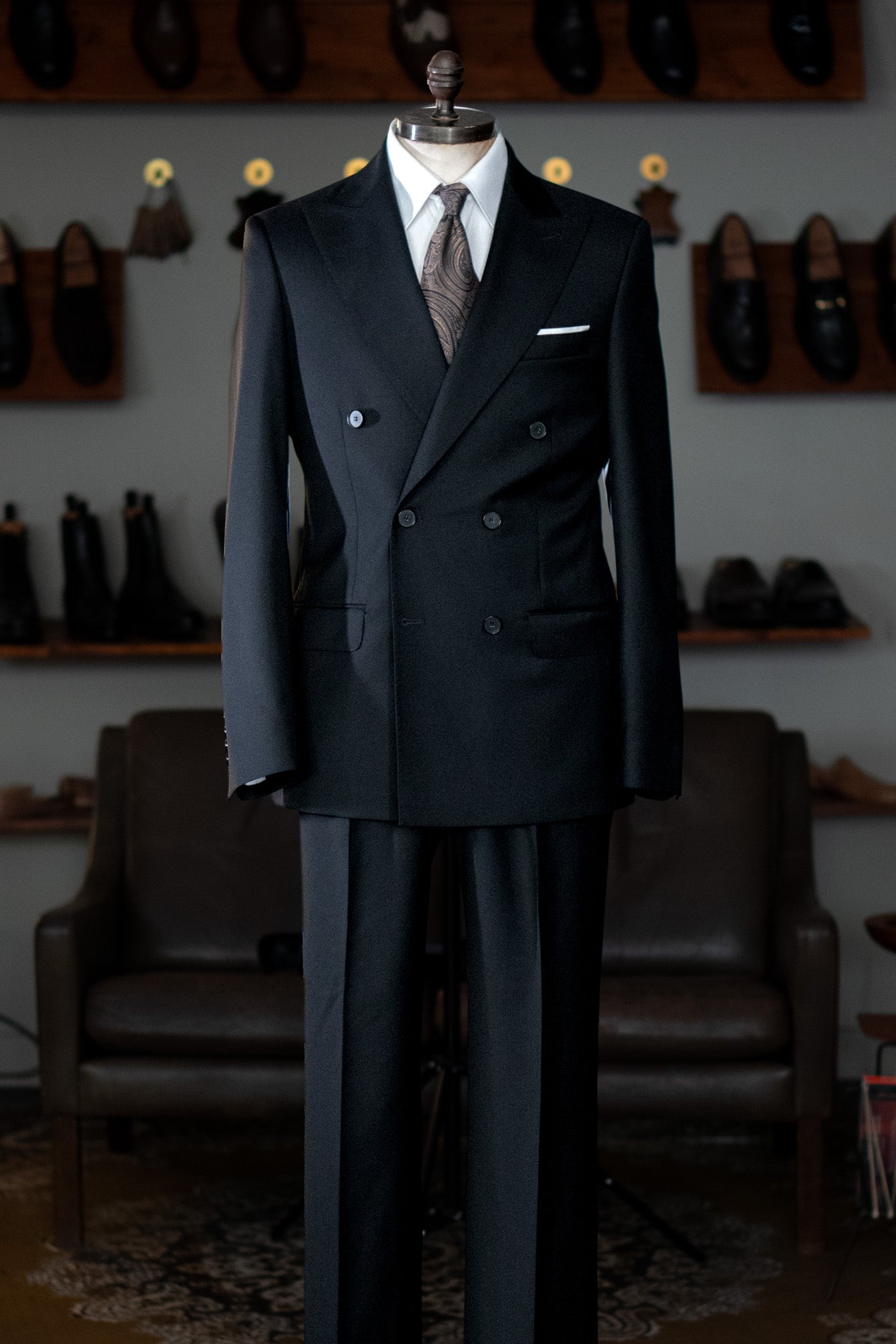 The Classic - Dobbeltradet - VBC - Black Twill