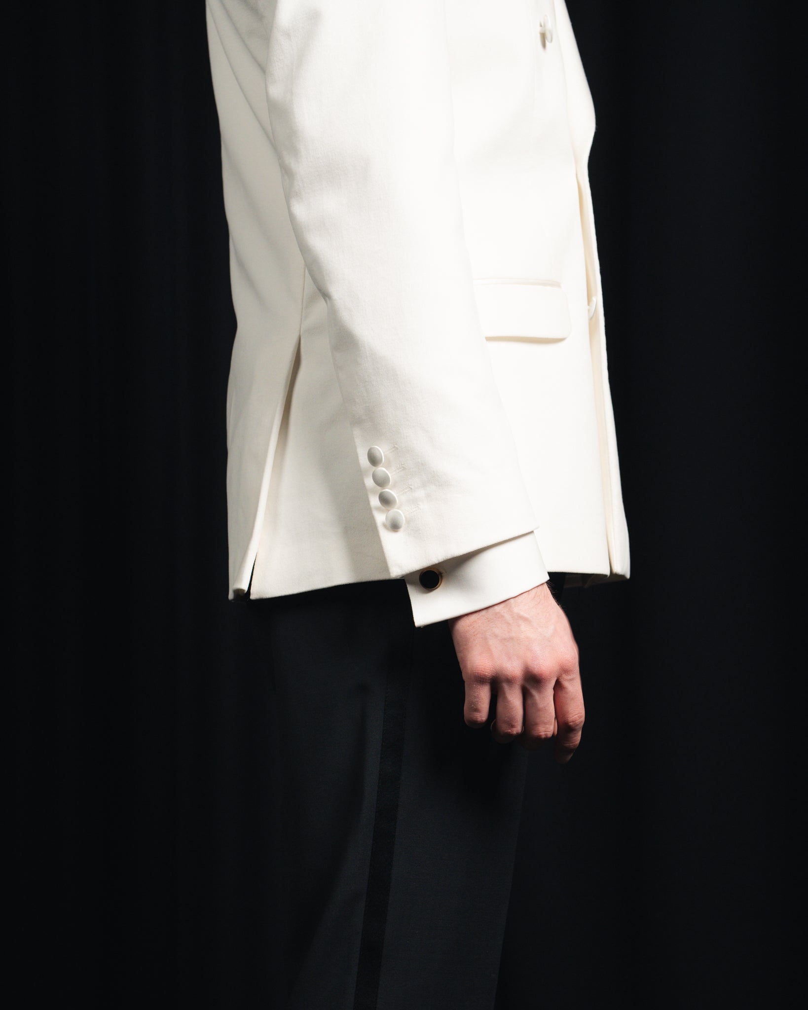 Donny - Velour - Off White - Dobbeltradet