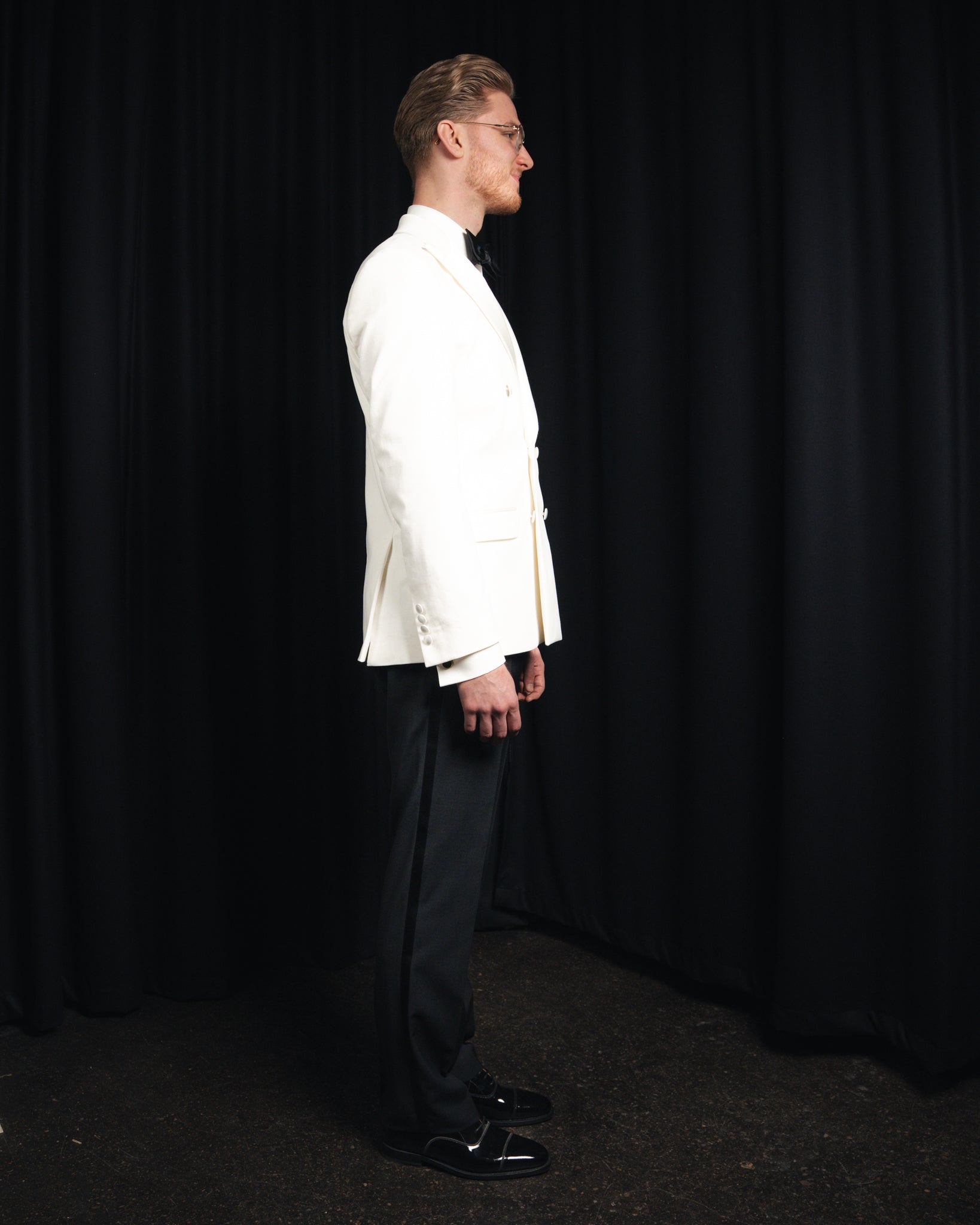 Donny - Velor - Off White - Double row