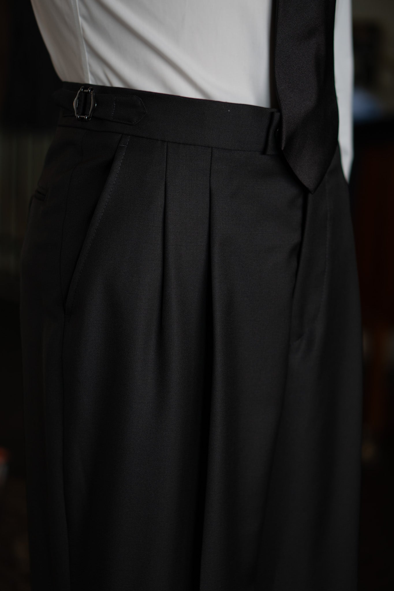 The Classic - Enkeltradet - VBC - Sort twill