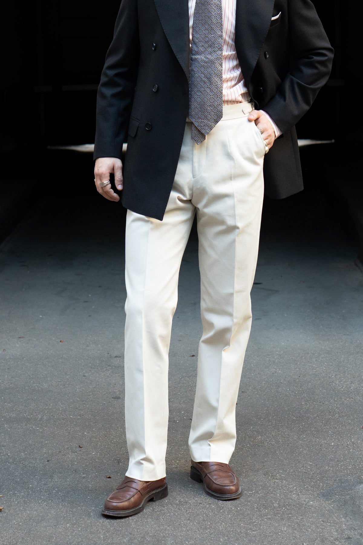 Jack - Bomuld - Twill - Sidogras - Creme