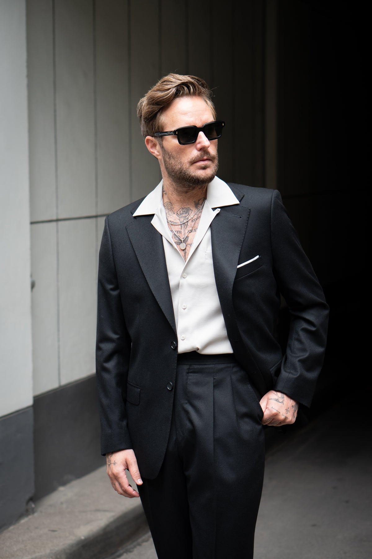 The Classic - Enkeltradet - Regular Fit - Flannel - Sort