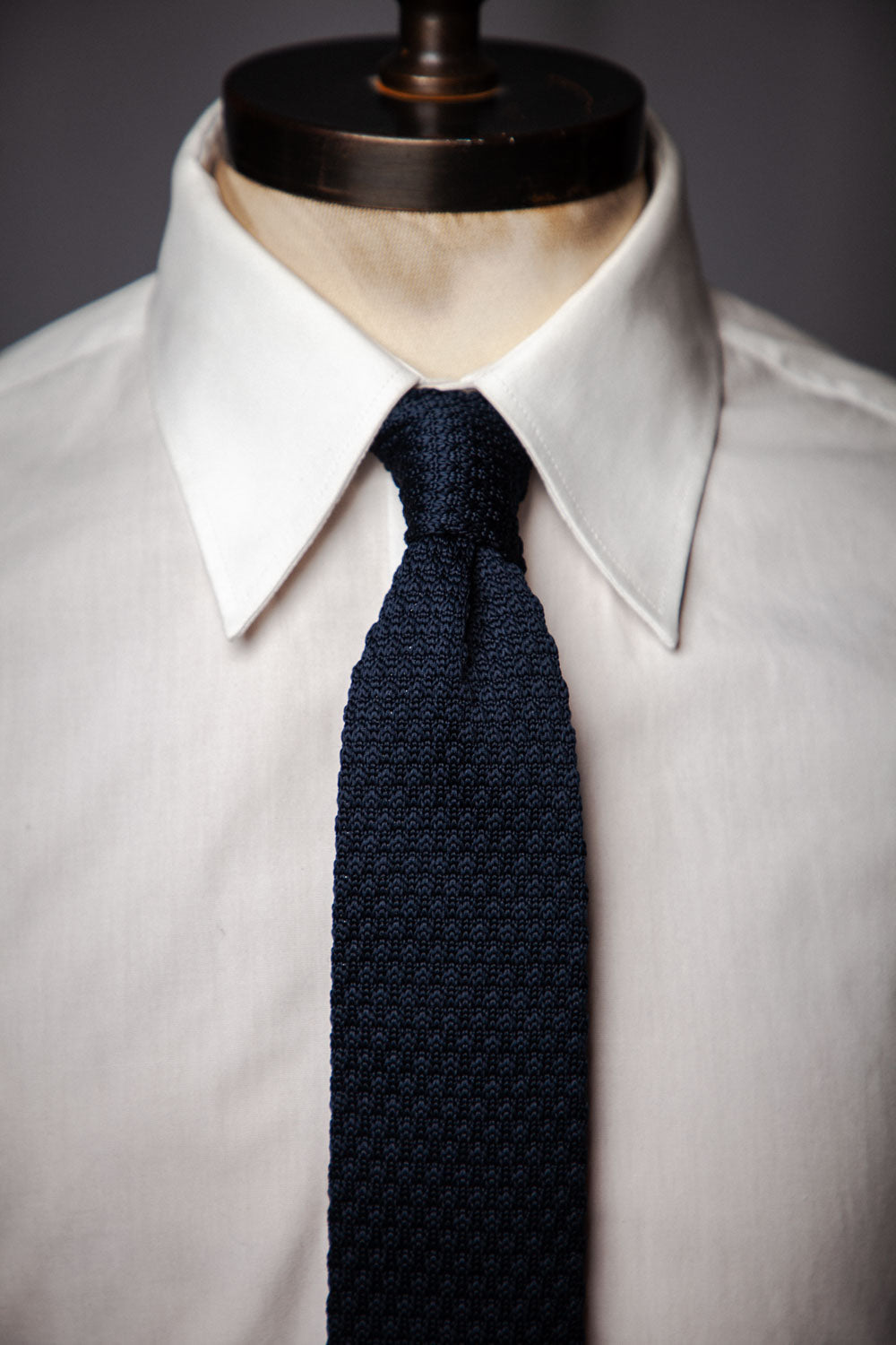 Tie - Knitted - Navy