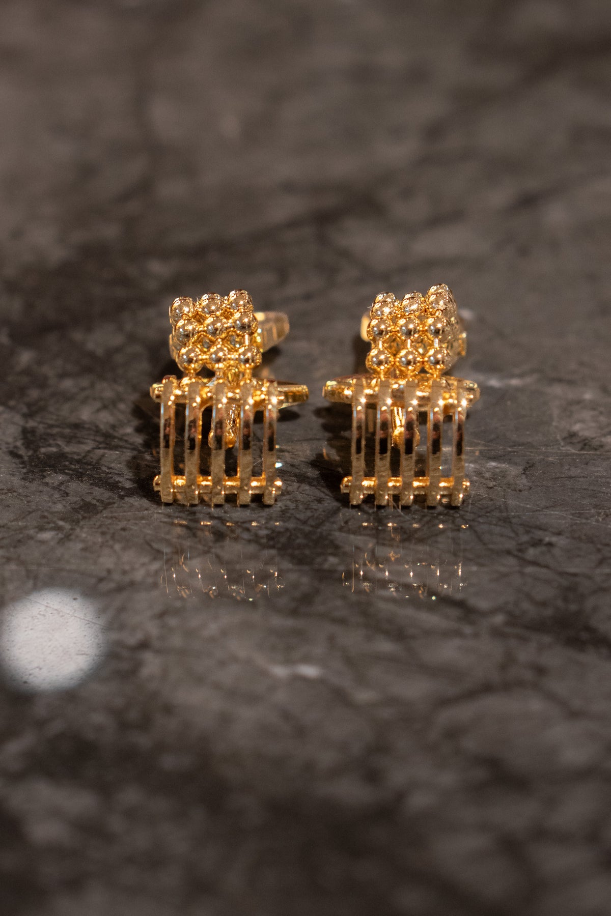 Cufflinks - Silver - Rose