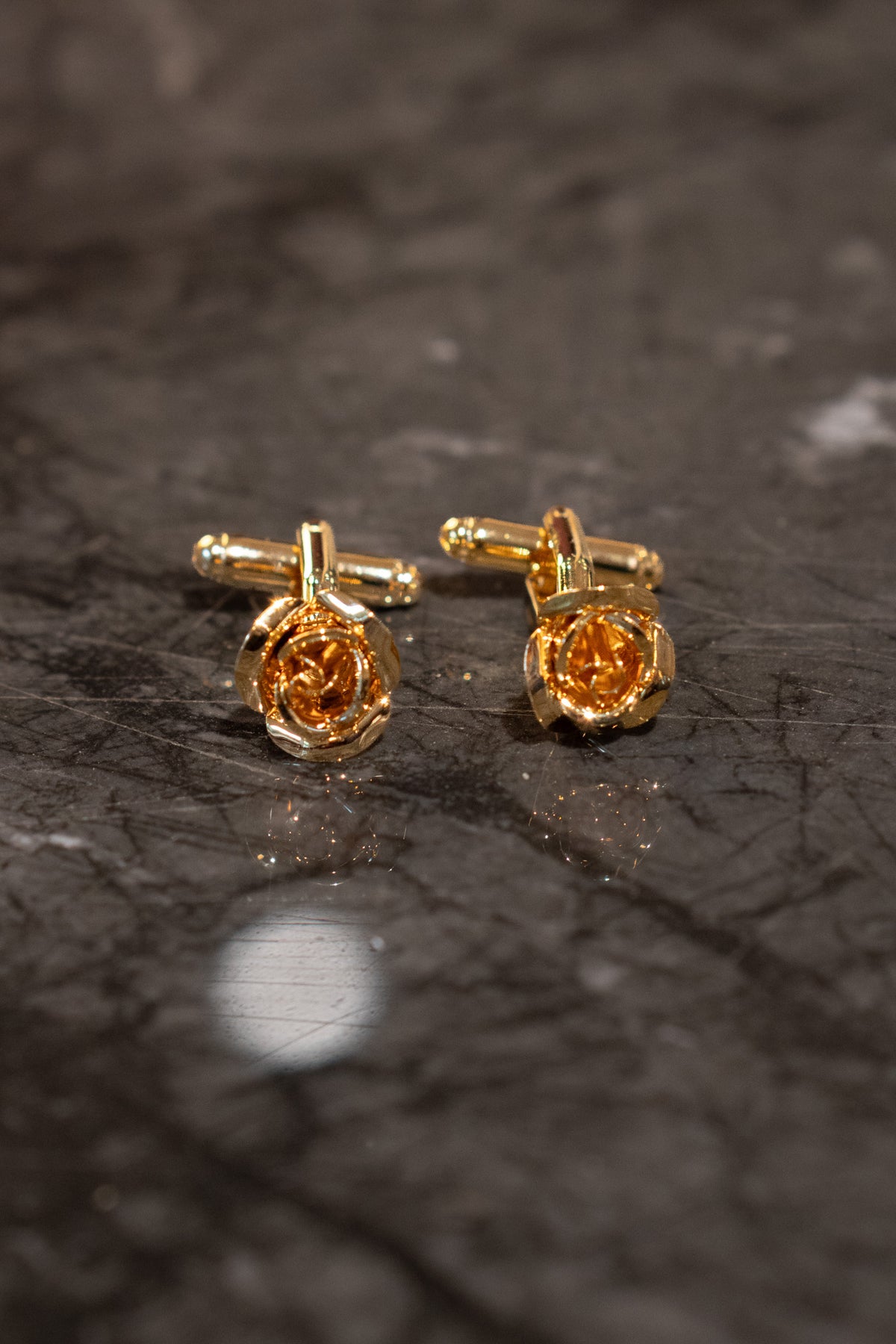 Cufflinks - Silver - Rose
