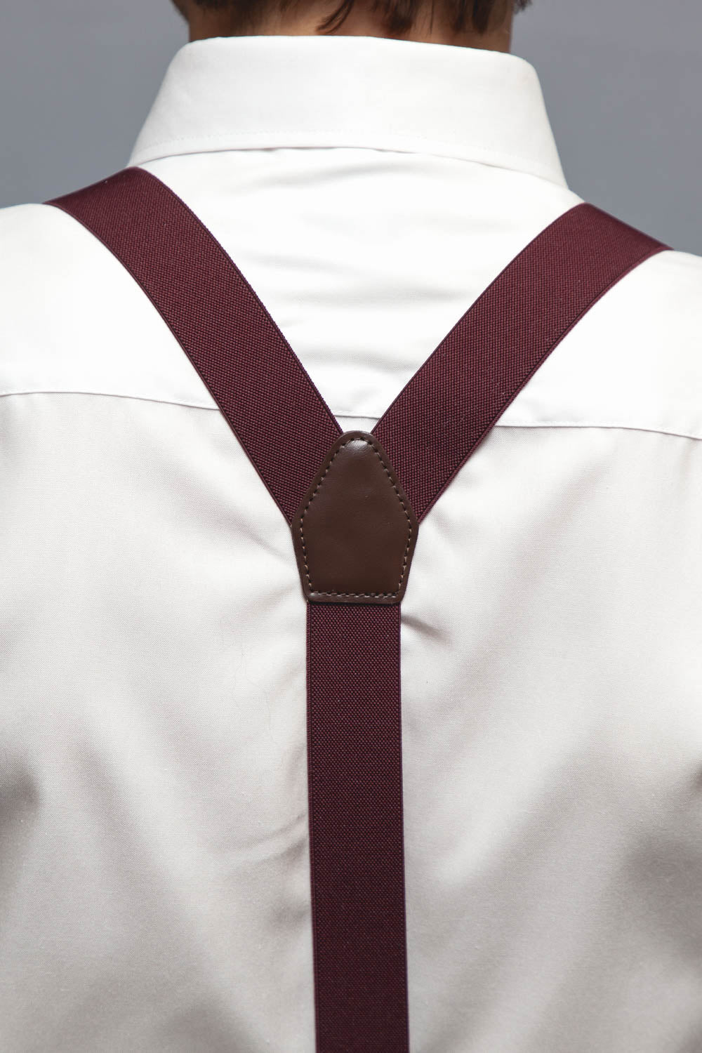 Suspenders - Bordeaux - Leather