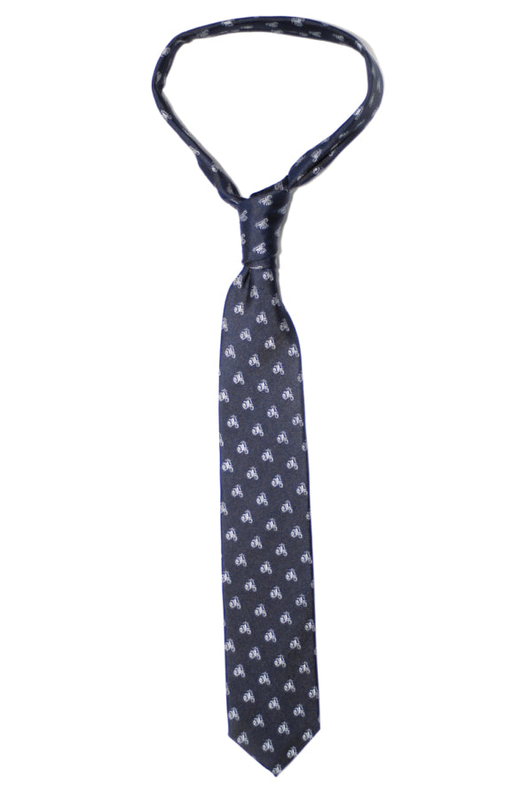 Tie - Silk - Navy Vespa