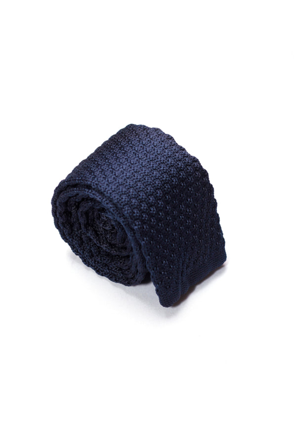 Tie - Knitted - Navy