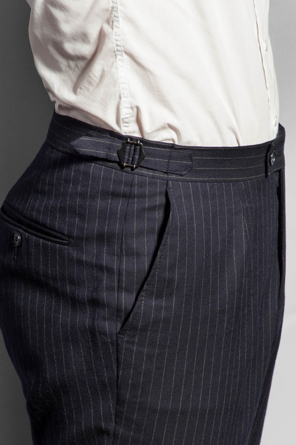 Jack - Wool - VBC - Navy Pinstripe Flannel