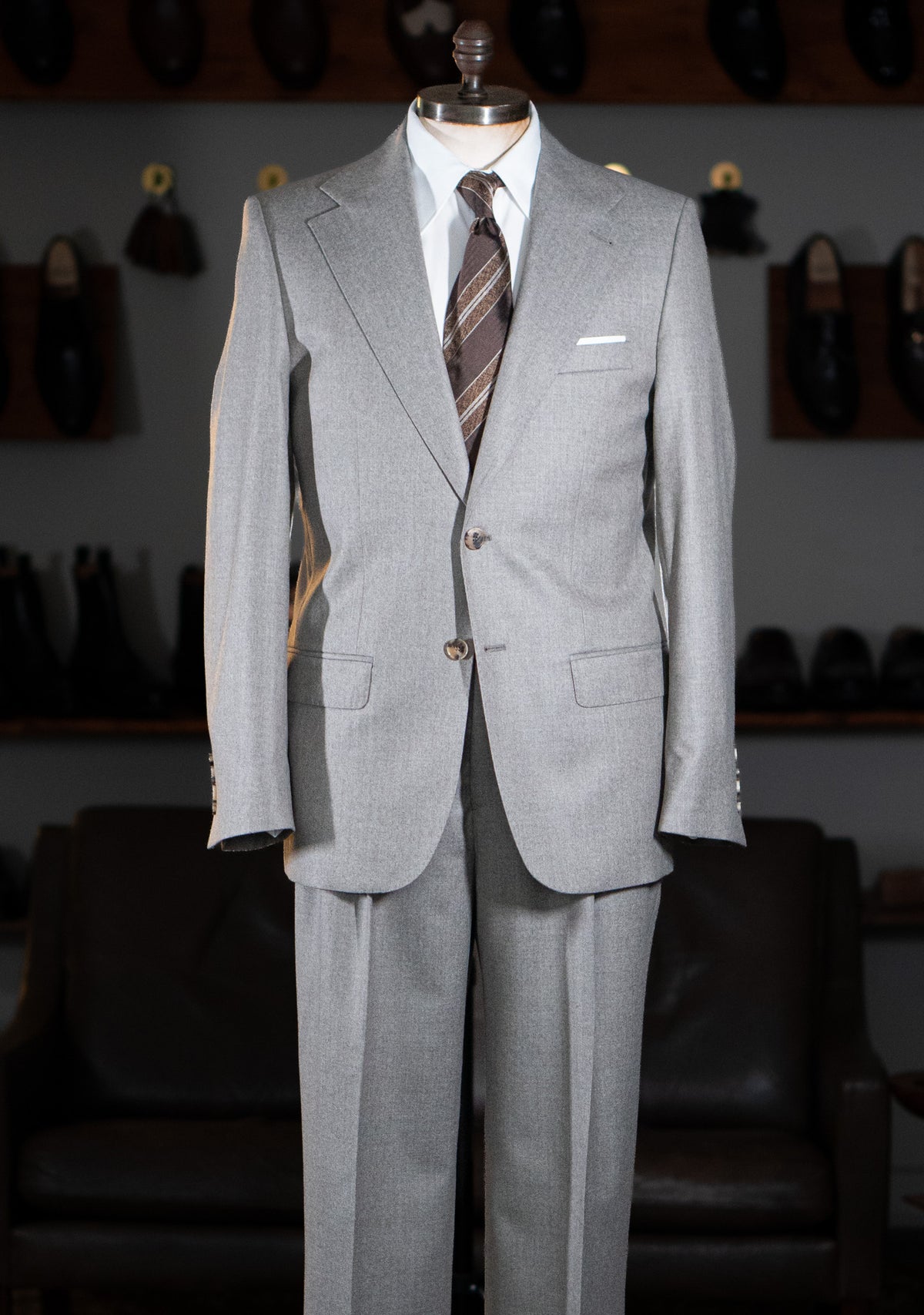 The Classic - Enkeltradet - Flannel - Sand
