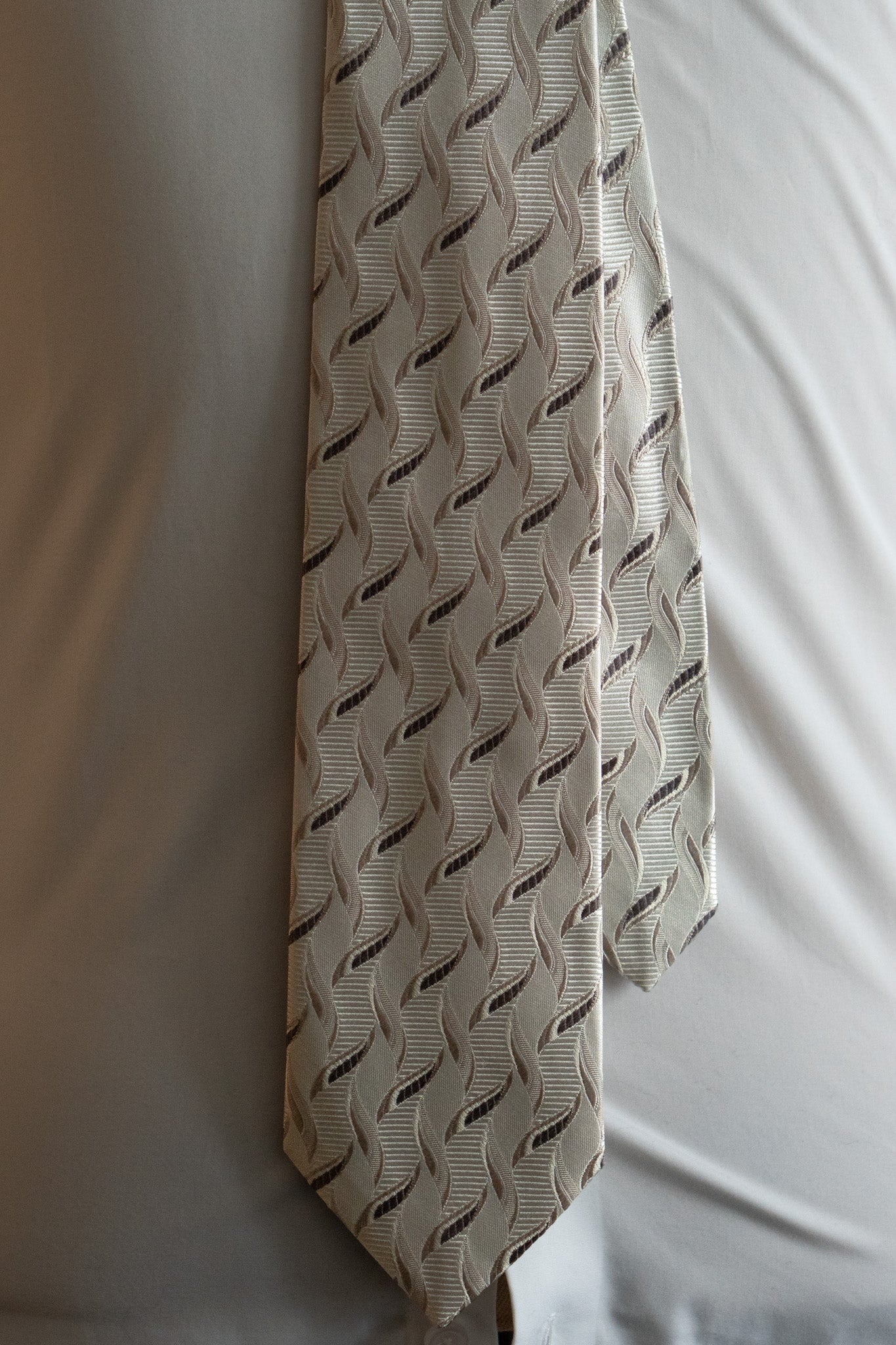 Tie - Silk - Navy striped - Italian