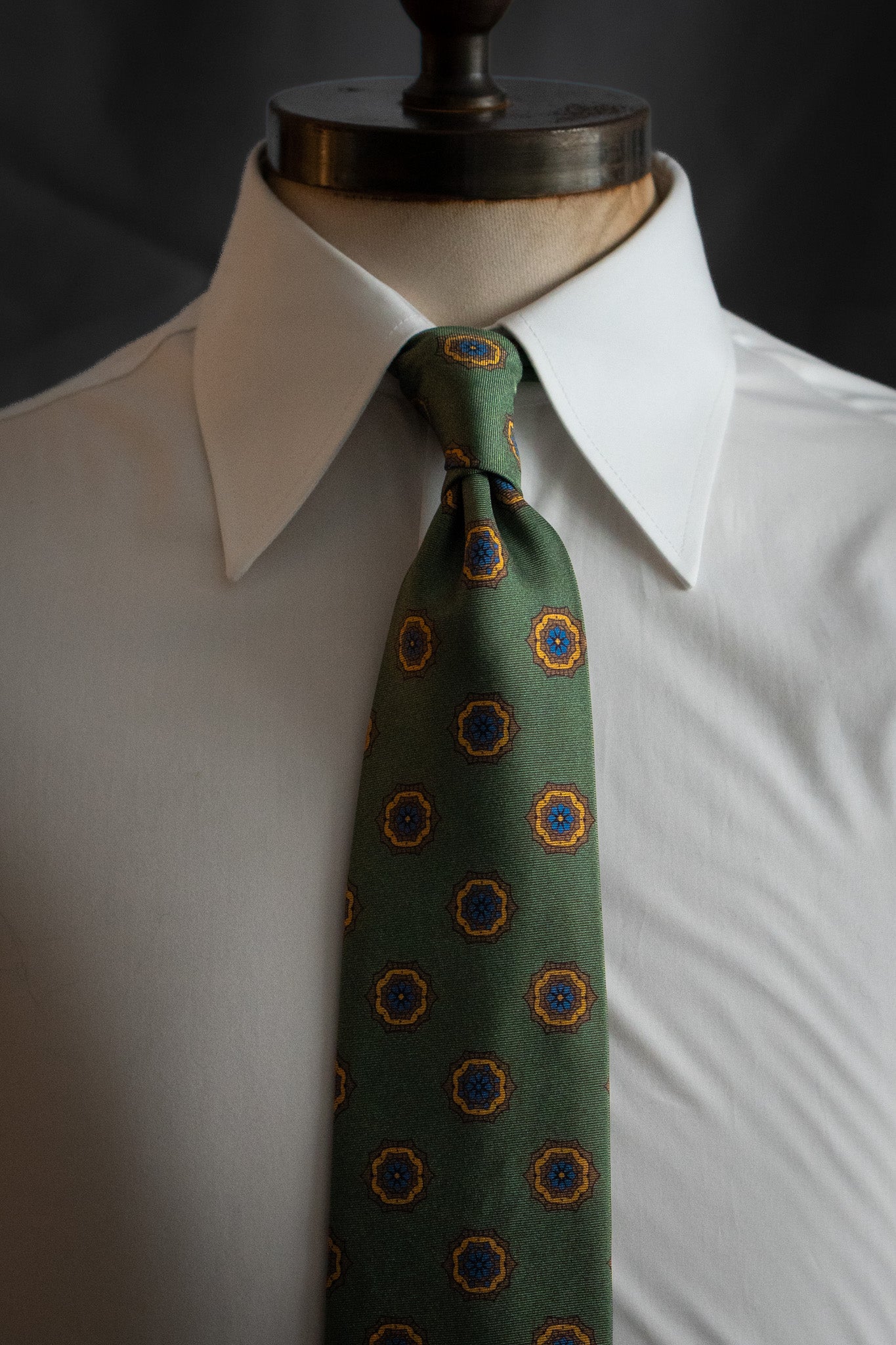 Tie - Silk - Navy striped - Italian