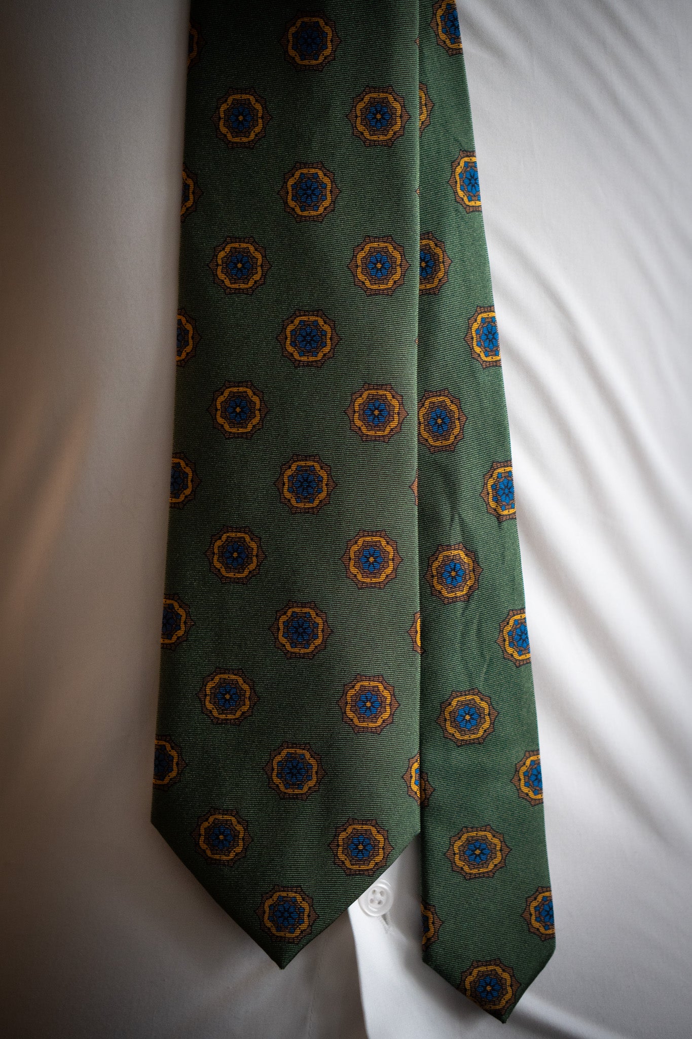 Tie - Silk - Navy striped - Italian