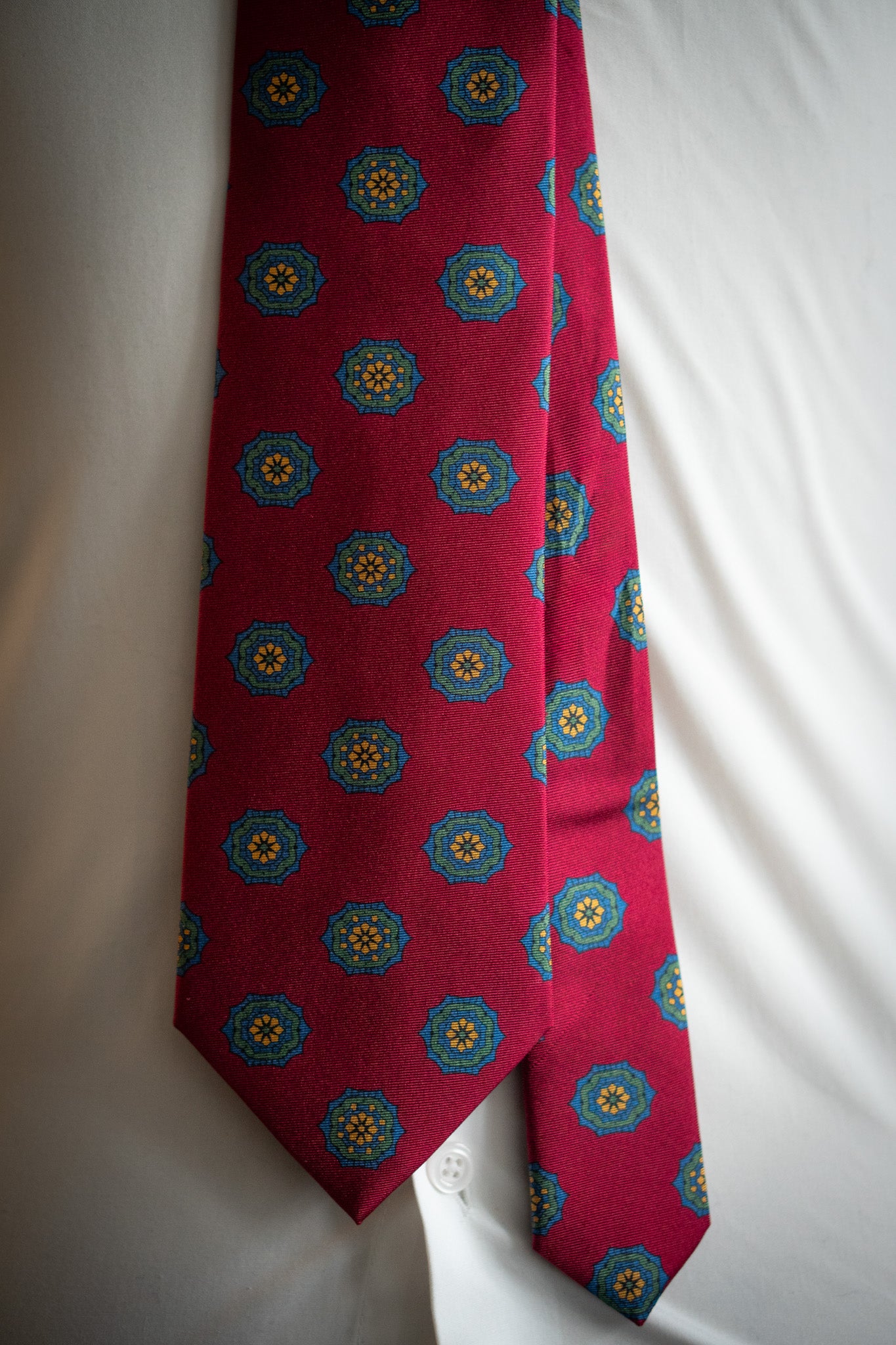 Tie - Silk - Navy striped - Italian