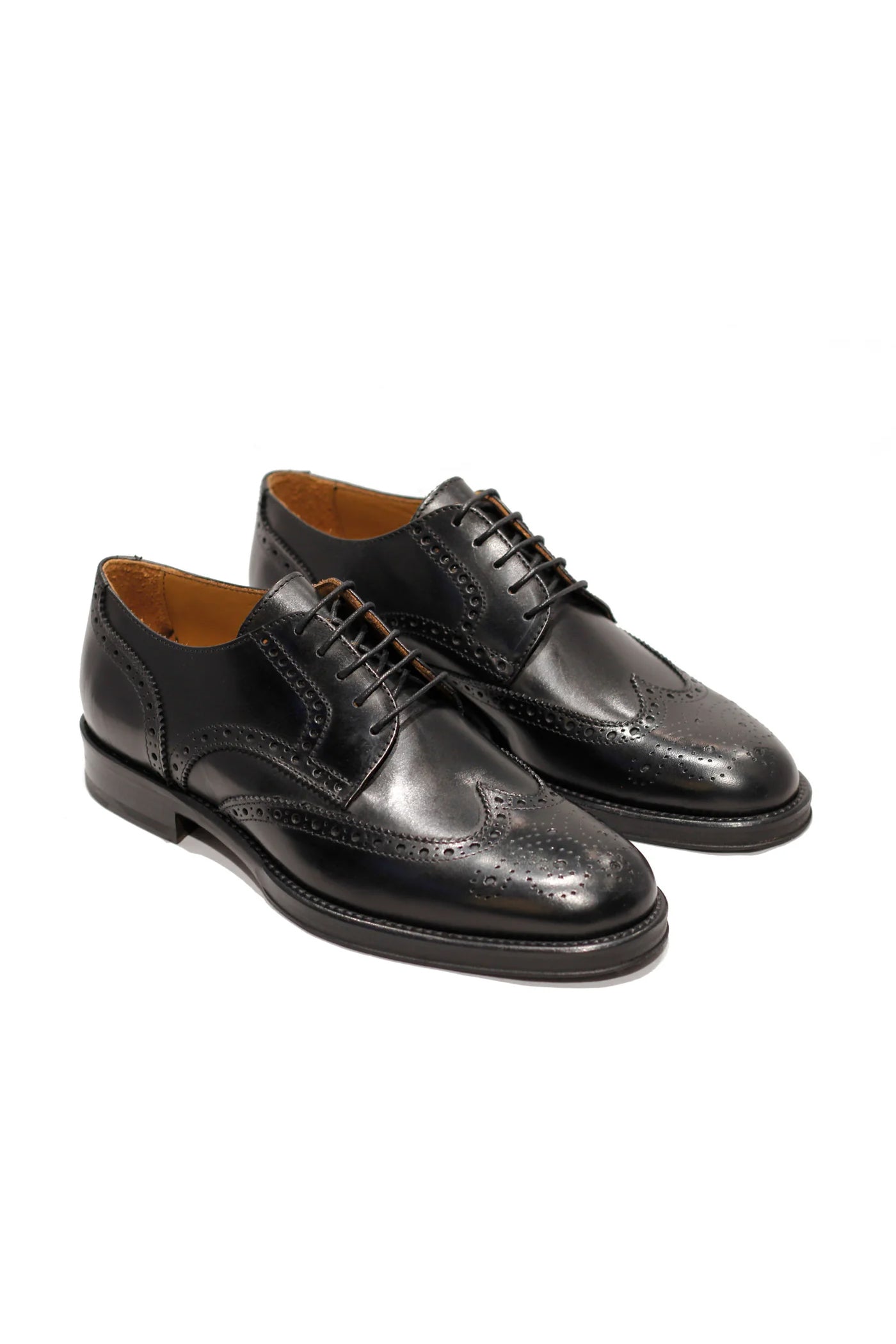 The Brogue - Læder - Sort - Brad