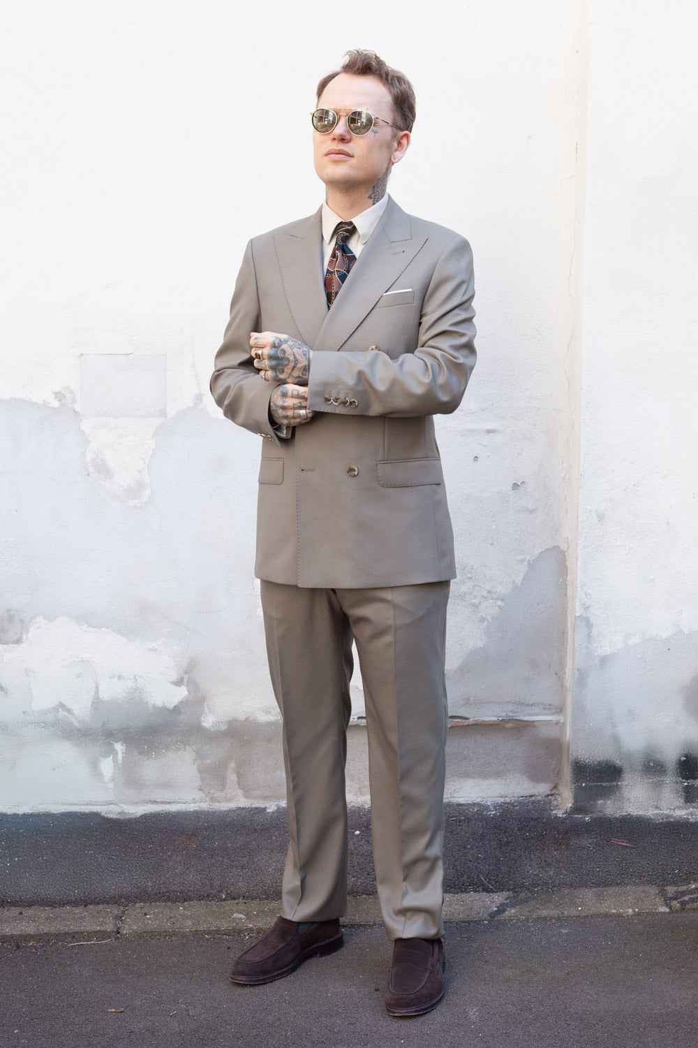Suit – Double Breasted - Tropical – VBC - Beige 