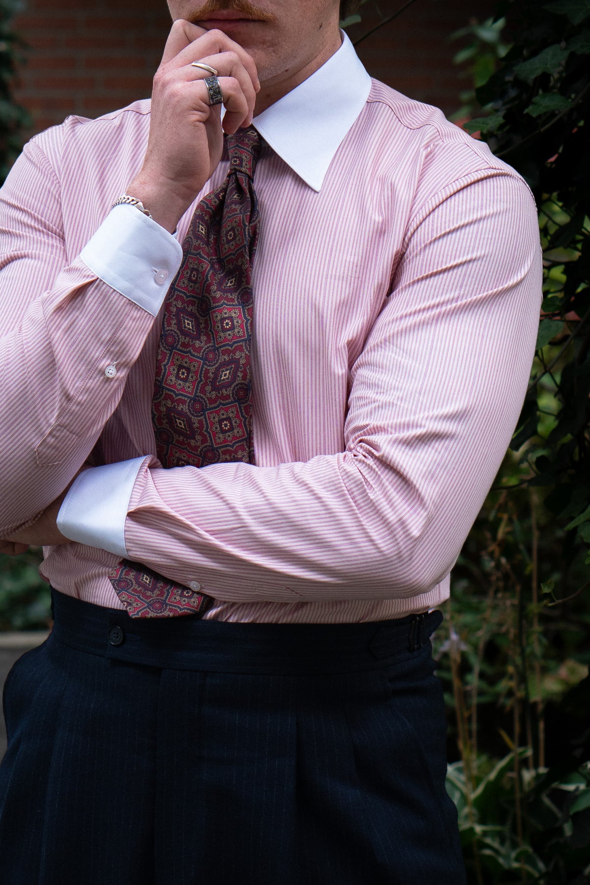 Ante - Poplin - Two Tone - MOD Krave - Rosa-strib