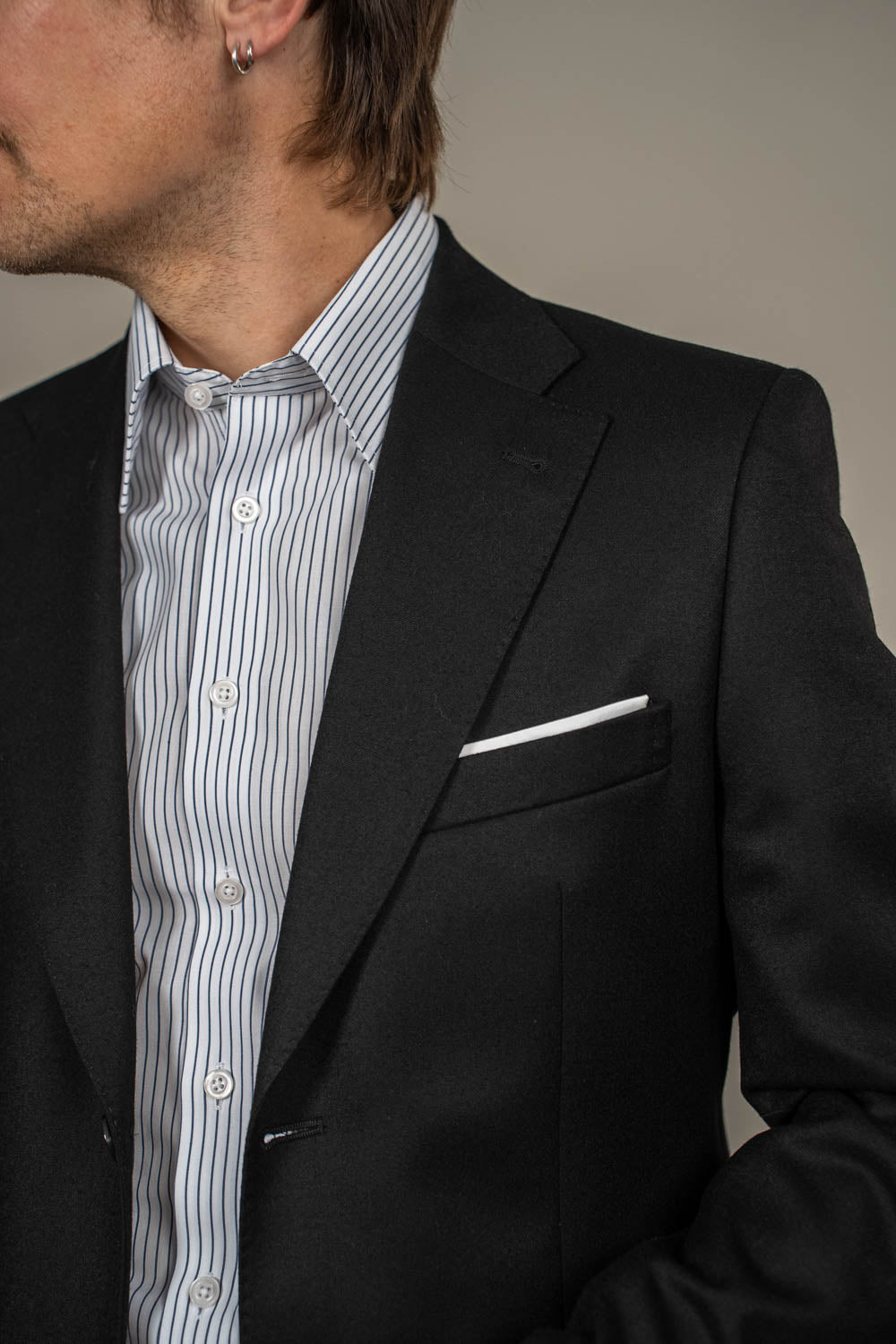 Suit – Single Breasted - Wool - VBC - Black Flannel