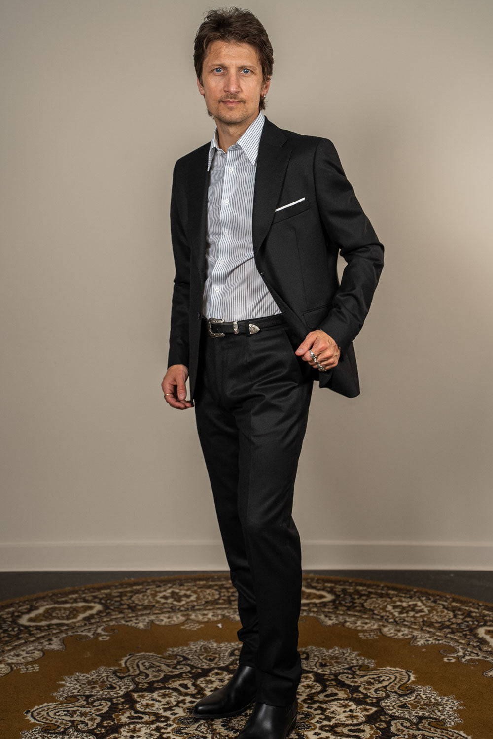 Suit – Single Breasted - Wool - VBC - Black Flannel