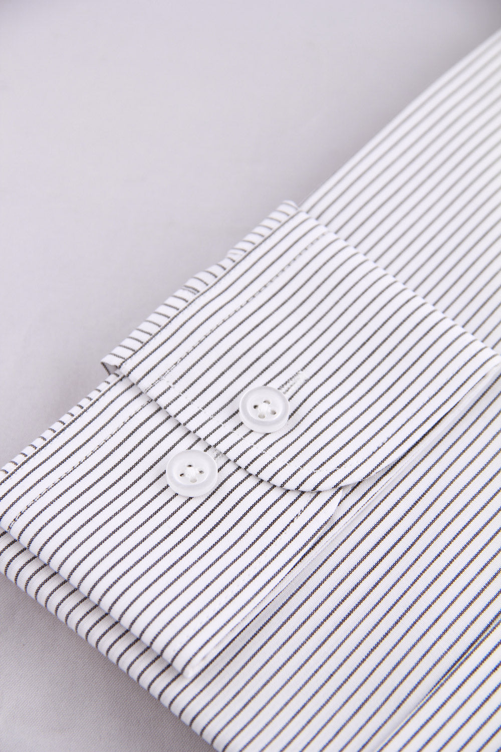 Antun - Poplin - Club collar - Grey Striped