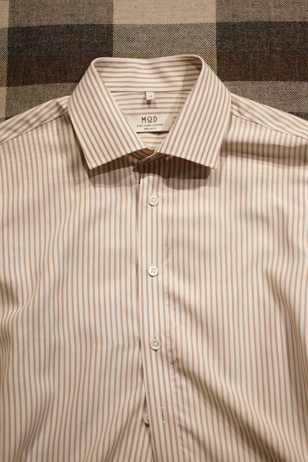 Ante - Poplin - Cutaway - Mustard strip