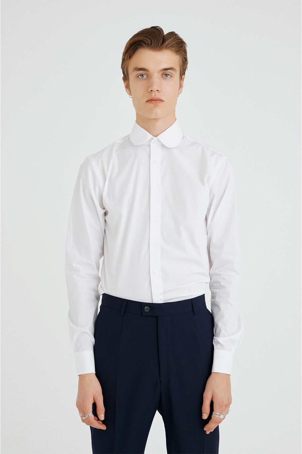 Antun - Poplin - Club collar - White