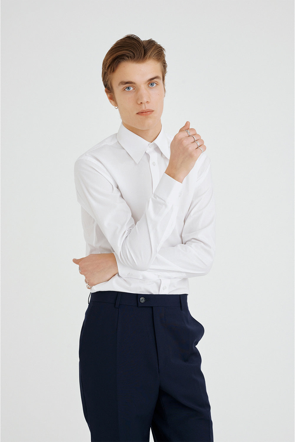 Antun - Poplin - MOD Collar - White