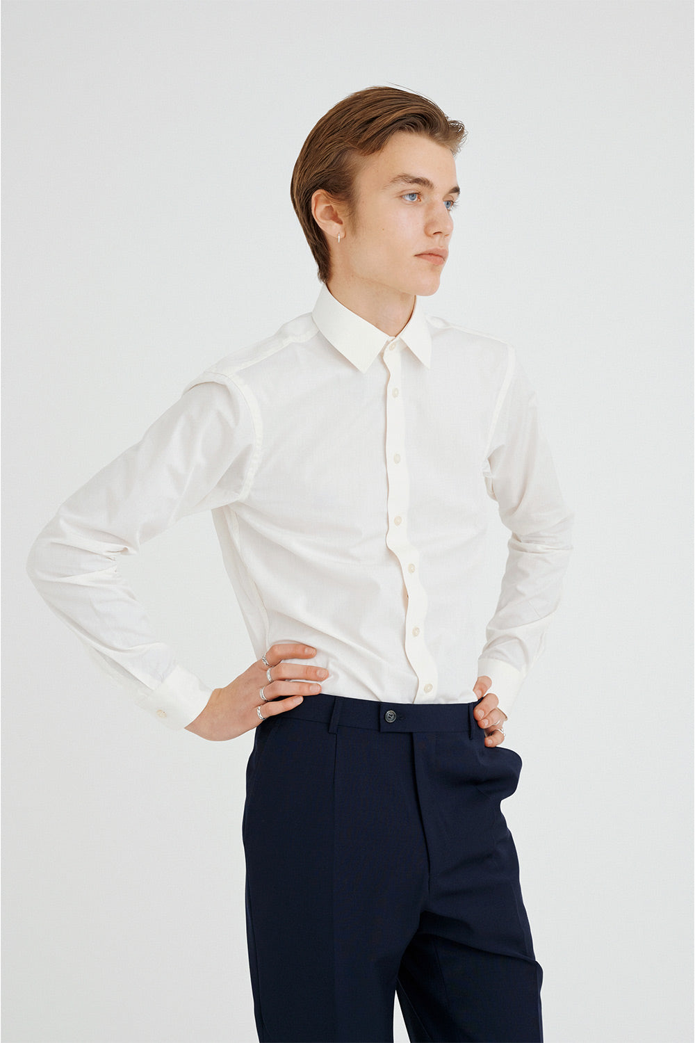 Antun - Poplin - Classic Collar - Cream