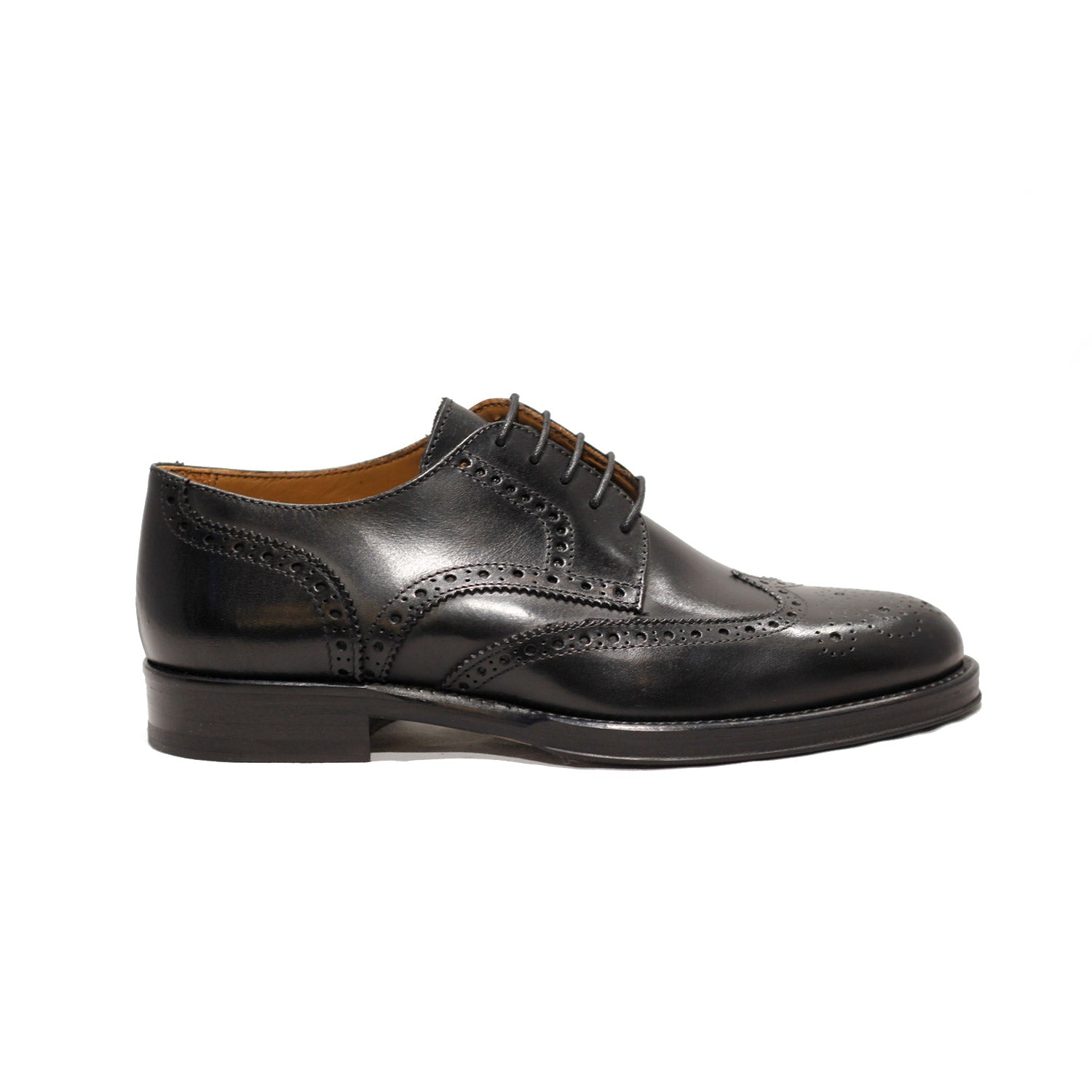 The Brogue - Leather - Black - Brad