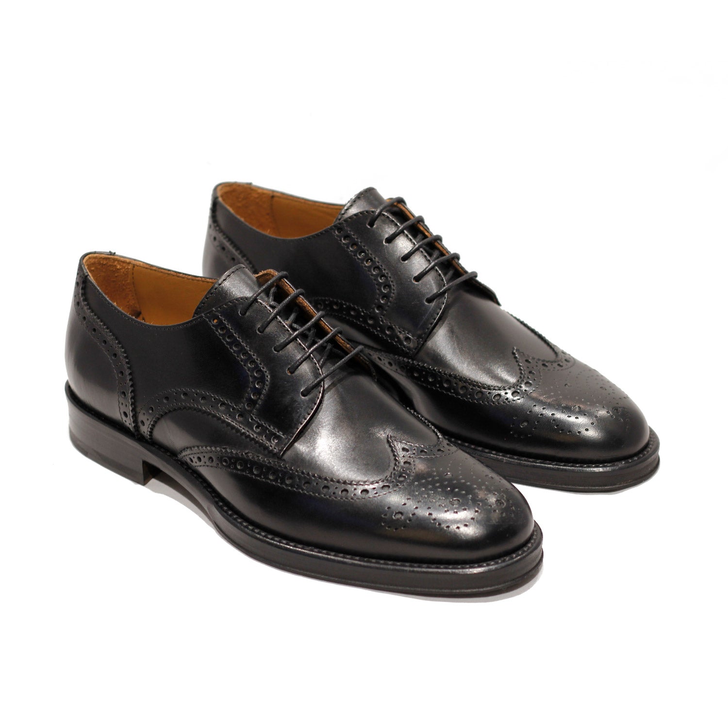 The Brogue - Leather - Black - Brad