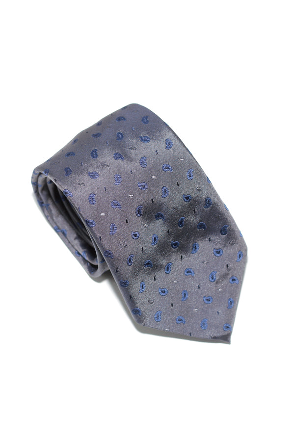 Tie – Silk - Grey/blue – Persion