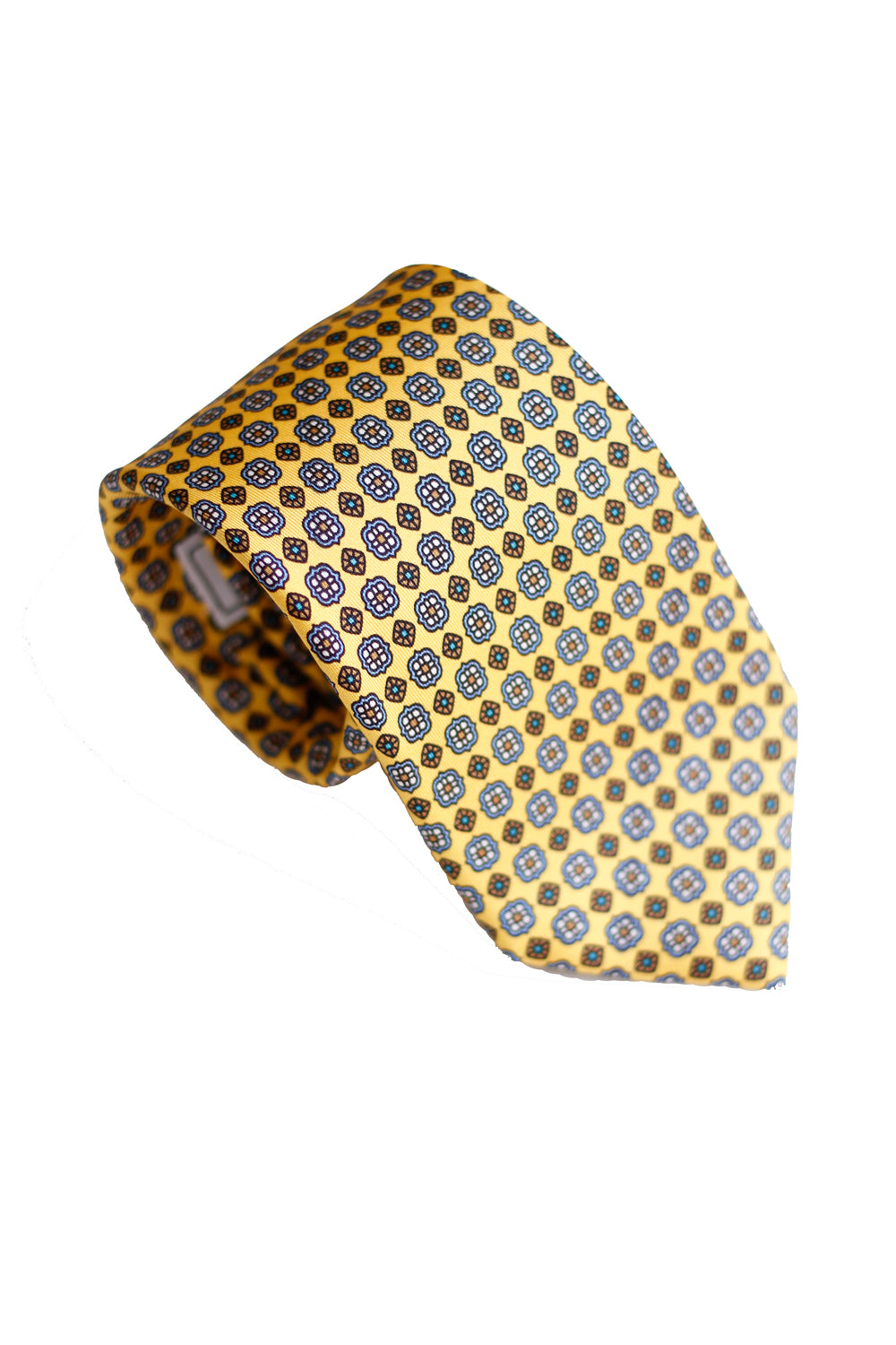 Tie - Silk - Yellow - Diamond
