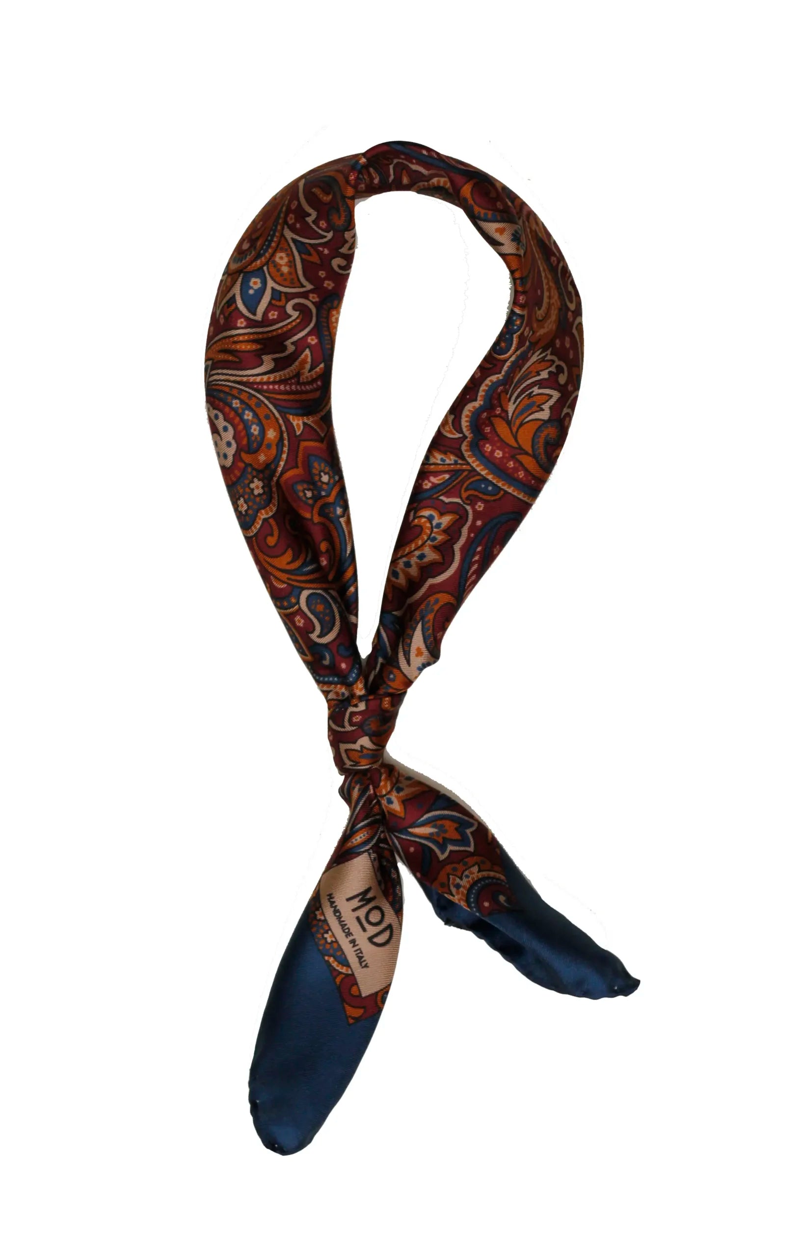 Bandana - Red paisely - Silk