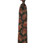 Slips - Uld/Silke - Grøn Paisley